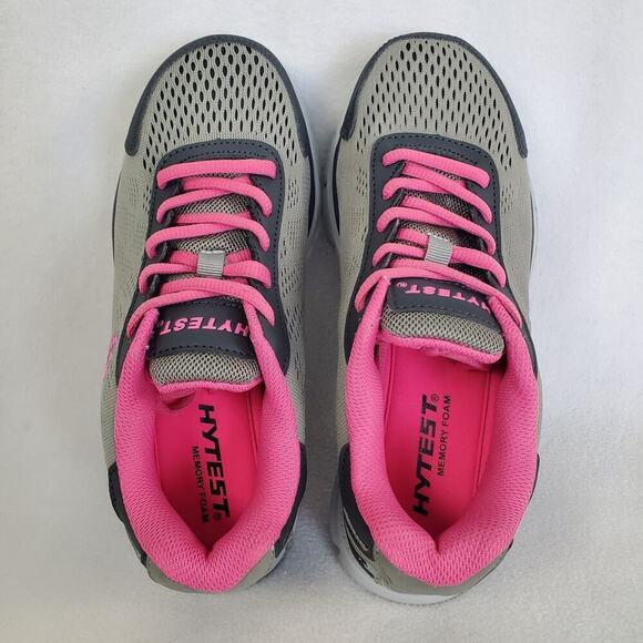 Hytest Safety Footwear Woman’s 6 W Athletic Oxford Steel Toe K17112 Grey Pink - Picture 6 of 9